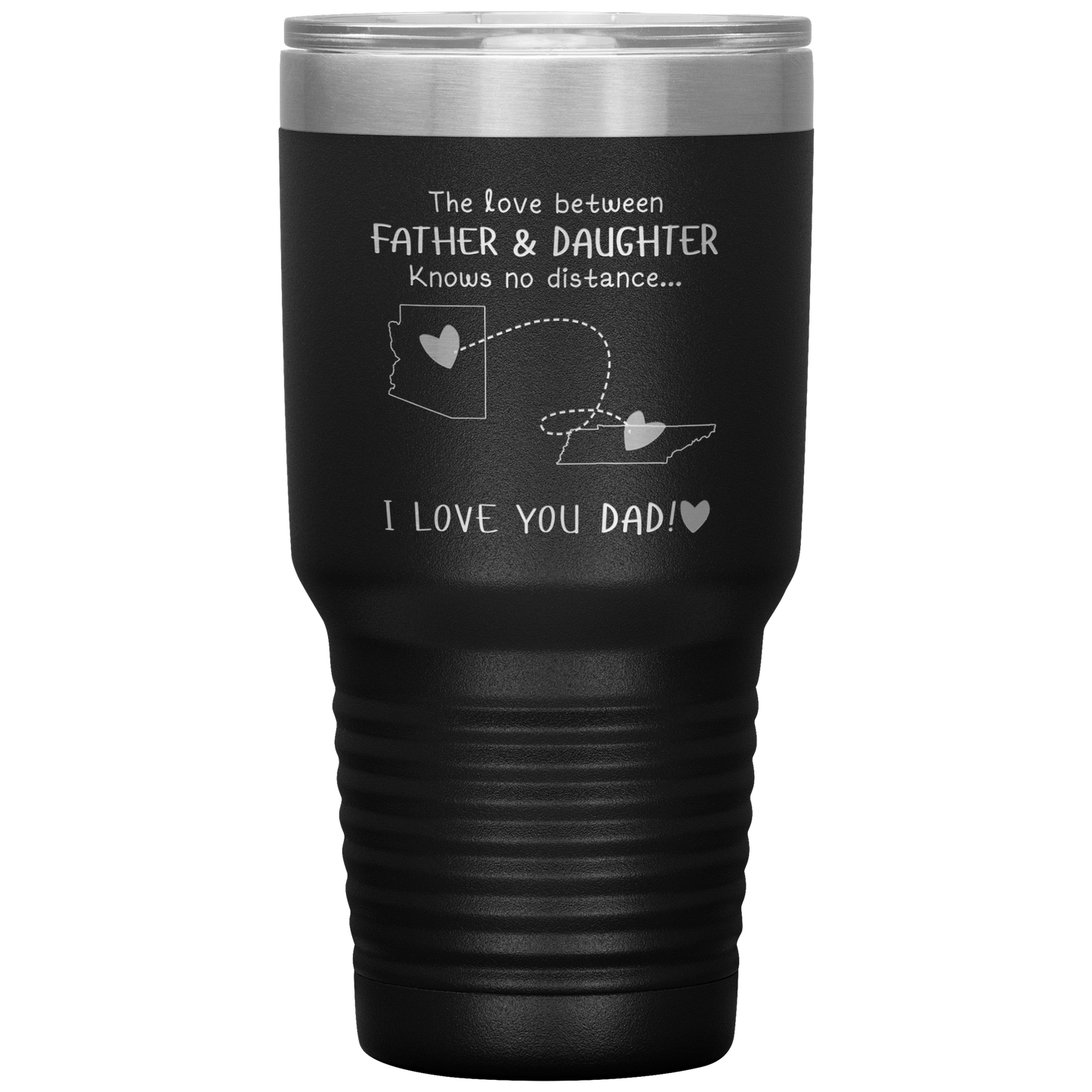 HNV-CUS-GRAND-sp-31100 - [ Arizona | Tennessee ] (Tumbler_30oz) Fathers Day Gifts Personalized Fathers Day Gifts Coffee Mug