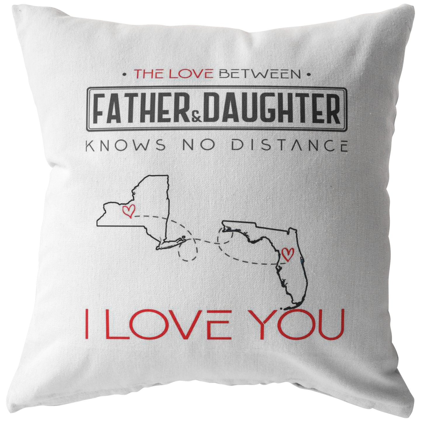 ND-pl20419438-sp-29210 - [ New York | Florida | Father And Daughter ] (PI_ThrowPillowCovers) Happy Farhers Day, Mothers Day Decoration Personalized - The