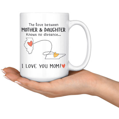 HNV-CUS-GRAND-sp-27225 - [ Illinois | Tennessee ] (mug_15oz_white) Mothers Day Gifts Personalized Mother Day Gifts Coffee Mug F