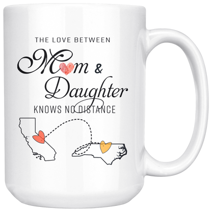 cust_91190005_22478-sp-23833 - [ California | North Carolina ]Mothers Day Birthday Gift for Mom Mug from Daughter Californ