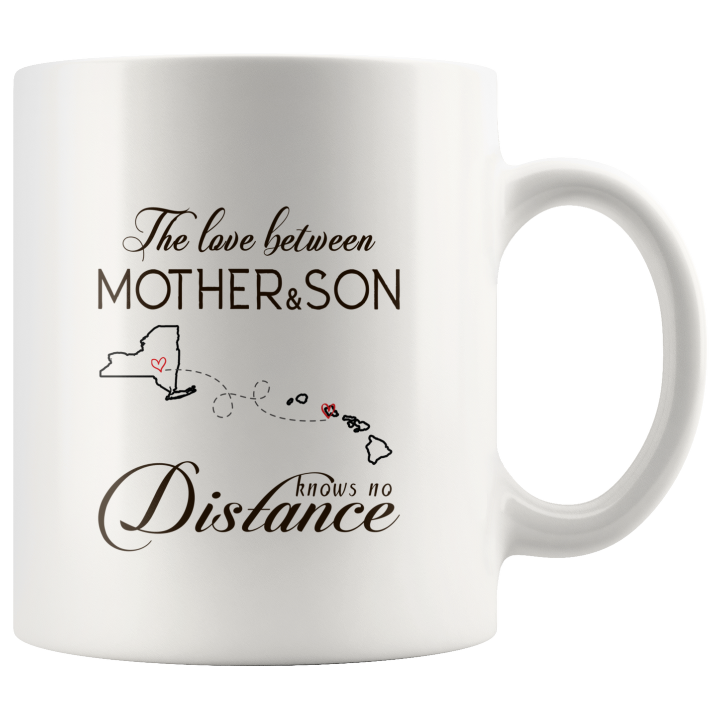 ND-21335644-sp-23489 - Long Distance Accent Mug 11 oz Red - The Love Between Mother