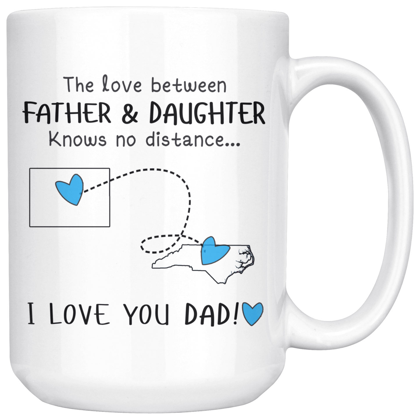 HNV-CUS-GRAND-sp-24033 - [ Colorado | North Carolina ]Fathers Day Gifts Personalized Fathers Day Gifts Coffee Mug