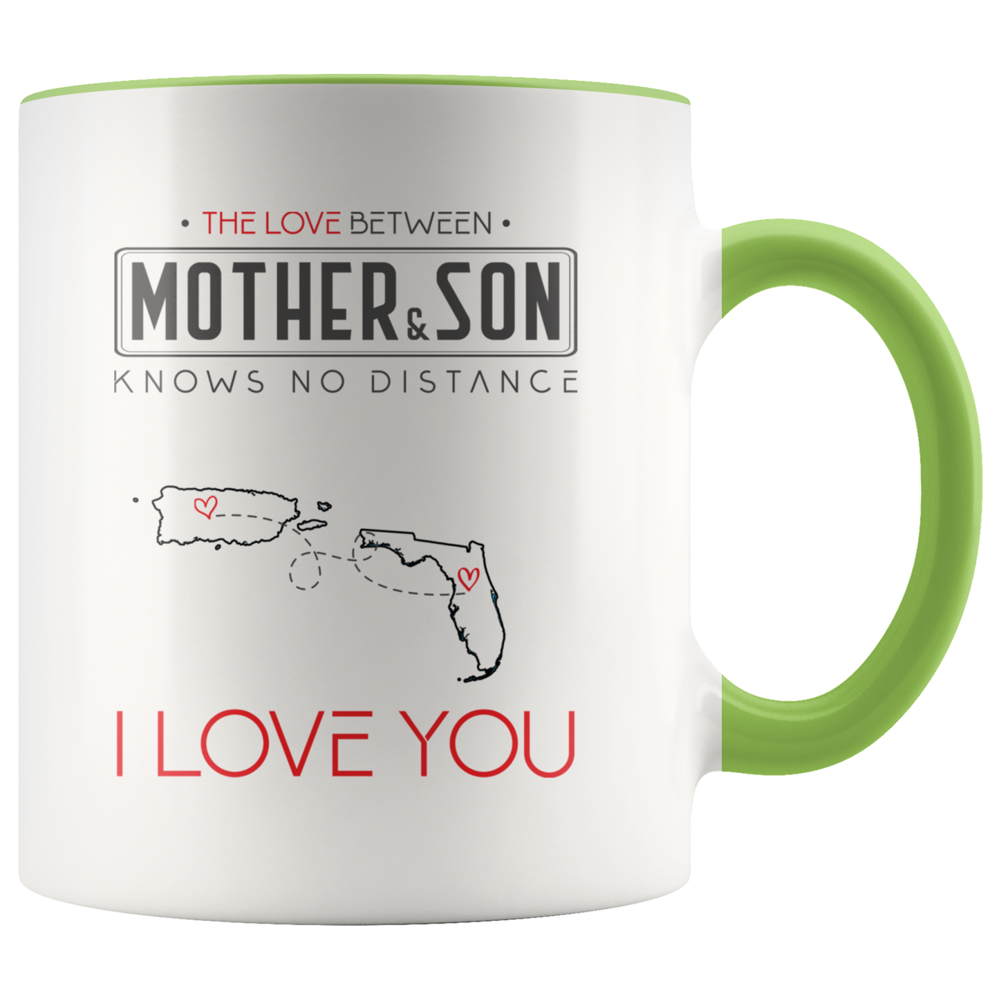 cust_80801_7250-sp-23655 - [ Puerto Rico | Florida | Mother And Son ]Mother And Son Mug 11 oz - The Love Between Mother And Son K