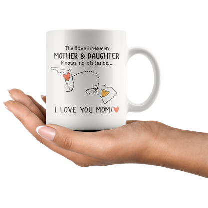 HNV-CUS-GRAND-sp-27053 - [ Florida | South Carolina ] (mug_11oz_white) Mothers Day Gifts Personalized Mother Day Gifts Coffee Mug F