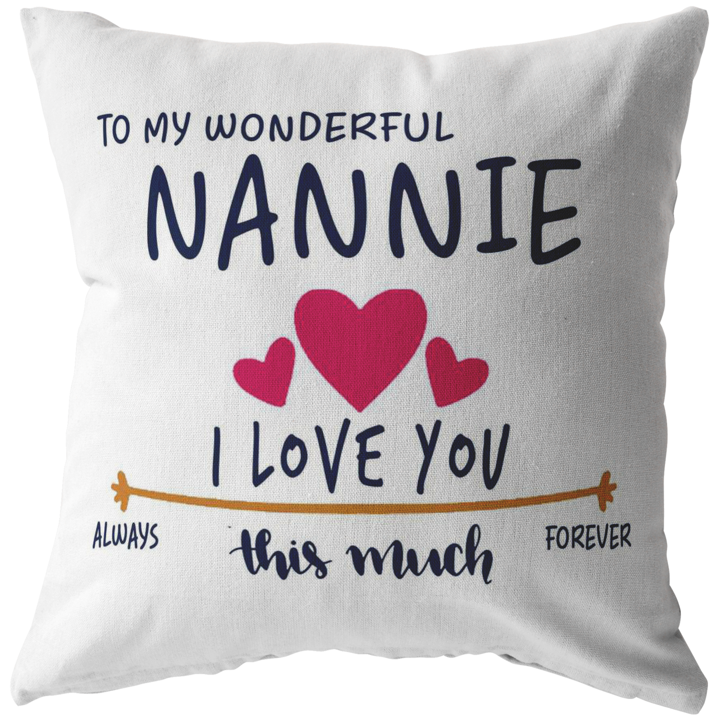 PL-21251349-sp-23674 - [ Nannie | 1 | 1 ]Valentines Day Pillow Covers 18x18 - to My Wonderful Nannie