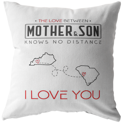 ND-pl20420167-sp-27196 - [ Kentucky | South Carolina | 1 ] (PI_ThrowPillowCovers) The Love Between Mother  Son Knows No Distance Kentucky Sta
