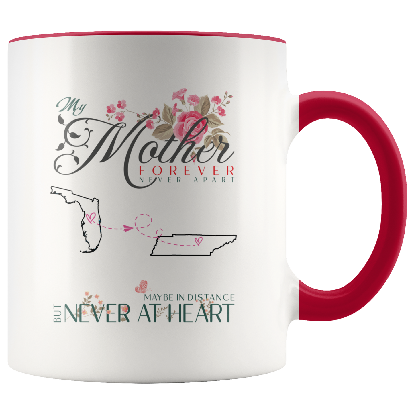 M-21332903-sp-23902 - [ Florida | Tennessee ]Mothers Day Gifts Coffee Mug Distance Florida Tennessee - My