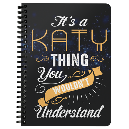 NBook20801275-sp-34045 - [ Katy | 1 | 1 ] (TL_Spiral_Notebook) Unique Back To School Notebooks Gift For Katy - Its a Katy