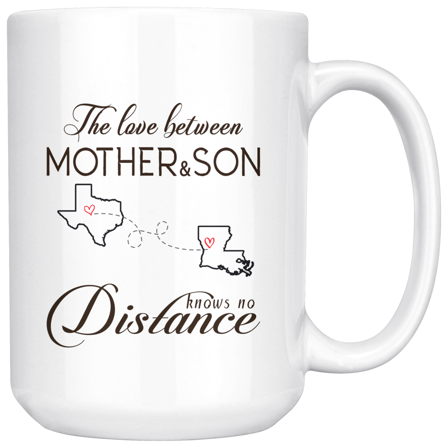 ND20604581-15oz-sp-23199 - Long Distance Mug 15 oz Texas Louisiana - The Love Between M