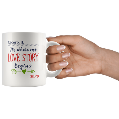 M-Our-20458345-sp-27234 - [ Cicero | Illinois ] (mug_11oz_white) Mothers Day Gifts For Wife Mug - Cicero Illinois IL Its Wher