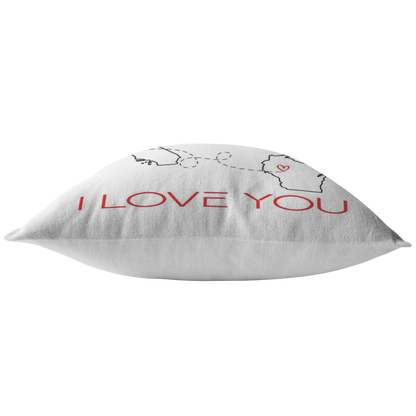 ND-pl20419438-sp-37155 - [ California | Wisconsin | Mother And Son ] (PI_ThrowPillowCovers) Happy Decoration Personalized - The Love Between Mother/Fath