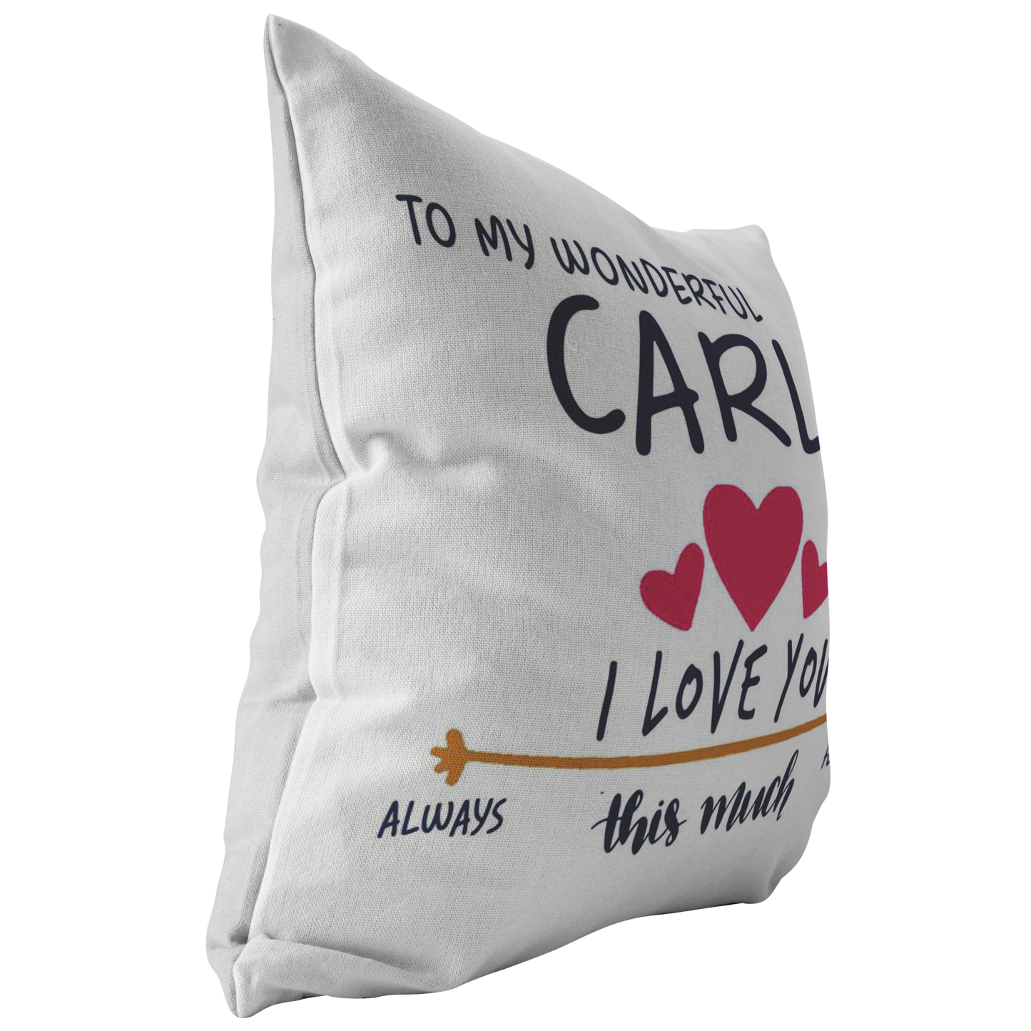 PL-21251830-sp-30423 - [ Carli | 1 | 1 ] (PI_ThrowPillowCovers) Valentines Day Pillow Covers 18x18 - to My Wonderful Carli I