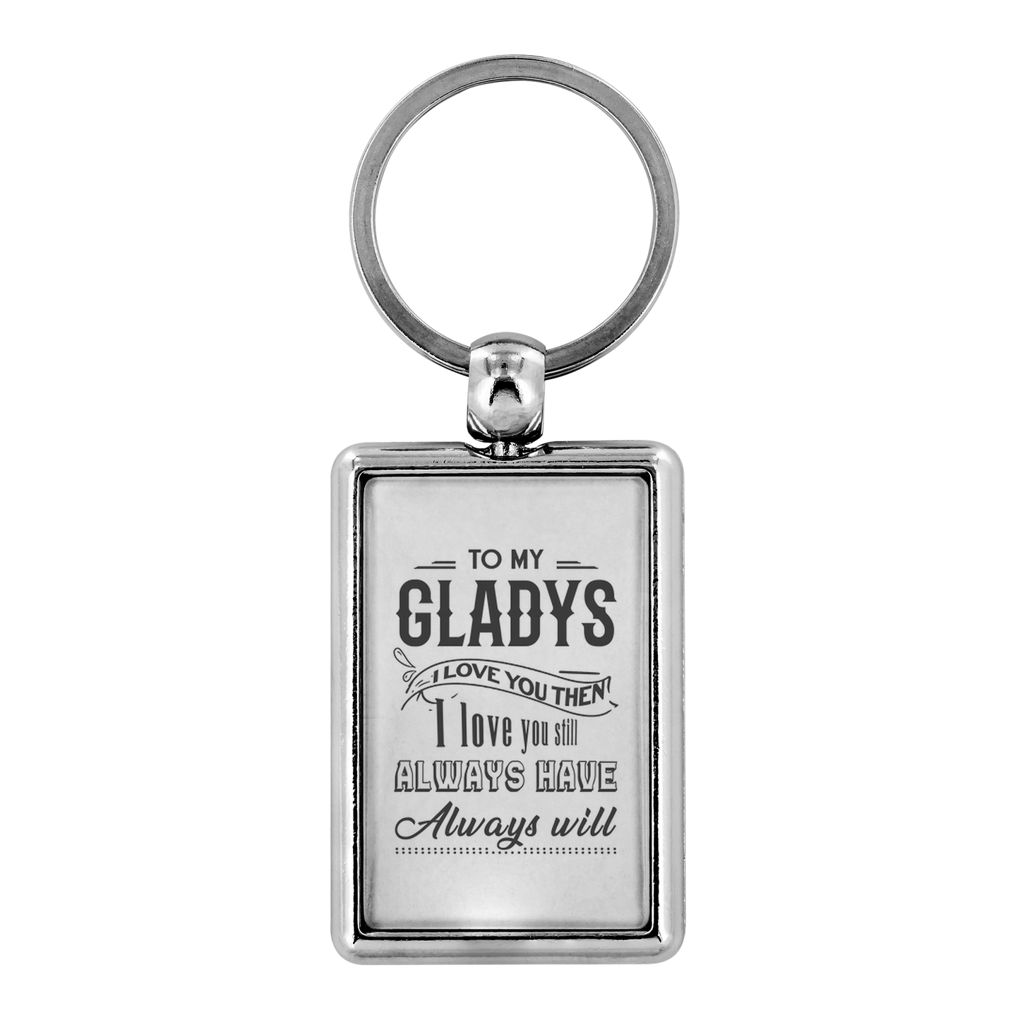 KC-21246371-sp-29915 - [ Gladys | 1 | 1 ] (TL_Keychain) Keychain For Boyfriend With Name Gladys - To My Gladys I Lov