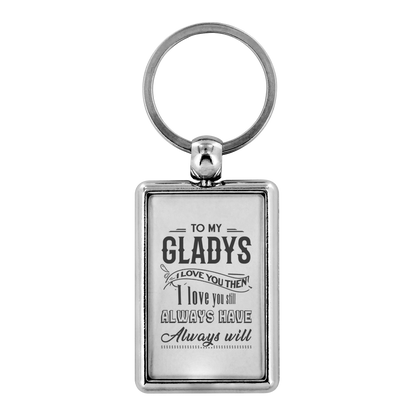 KC-21246371-sp-29915 - [ Gladys | 1 | 1 ] (TL_Keychain) Keychain For Boyfriend With Name Gladys - To My Gladys I Lov