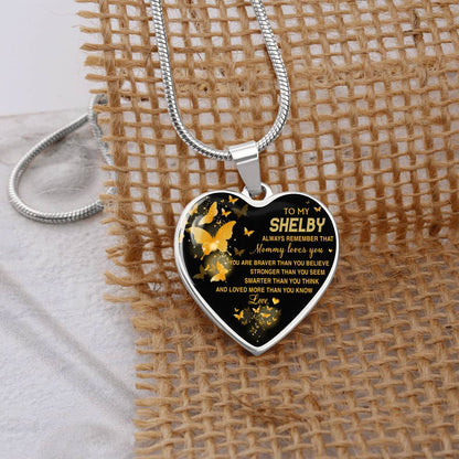 00120535487-1GP-sp-45316 - [ Shelby | 1 | 1 ] (SO_Heart_Necklace_Variation_None) Personalized Necklace Name for Wife to My Shelby Always Reme
