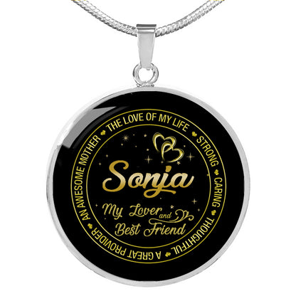 RL-21308619-sp-22383 - FamilyGift Necklace with Name Wife Sonja - The Love of My Li