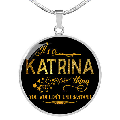 RNL-20318782--sp-33023 - [ Katrina | 1 ] (round_necklace) FamilyGift Valentine Jewelry Ideas for Her Name Necklace It