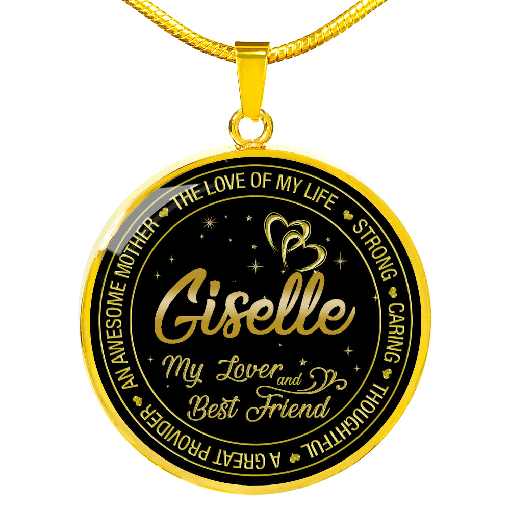 RL-21309270-sp-22901 - FamilyGift Necklace with Name Wife Giselle - The Love of My