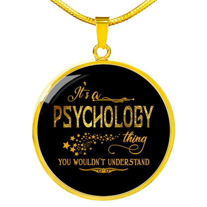 RML-21528114-sp-34434 - [ Psychology | 1 | 1 ] (round_necklace) Necklace for Women with Job Psychology - Itsaan Psycholog