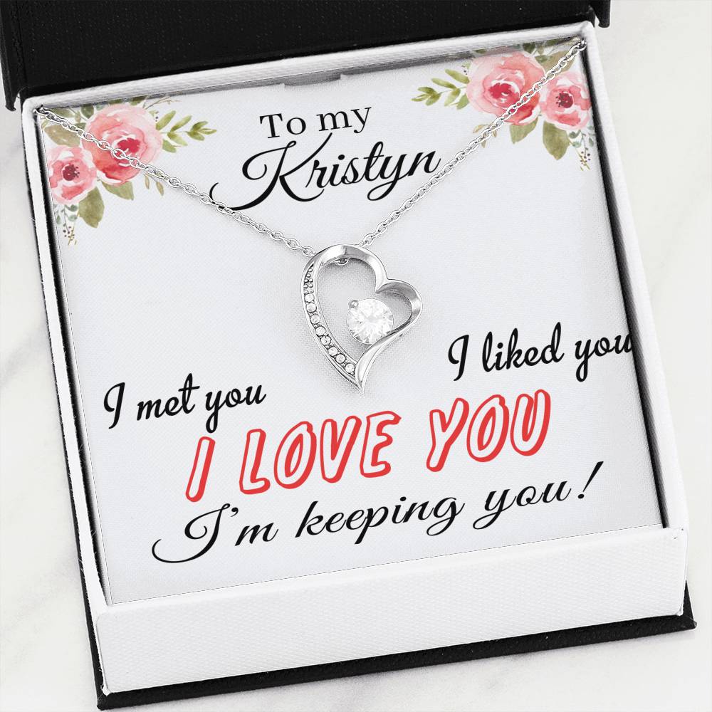 RN-21287805-sp-23193 - FamilyGift Valentines Day Necklaces for Her - to My Kristyn