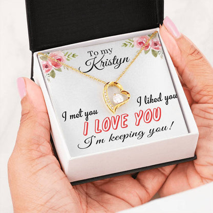 RN-21287805-sp-23193 - FamilyGift Valentines Day Necklaces for Her - to My Kristyn