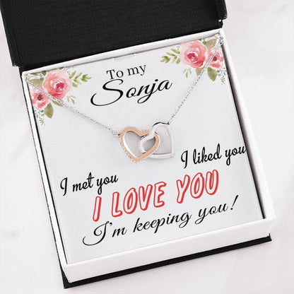 RN-21286995-sp-22373 - FamilyGift Valentines Day Necklaces for Her - to My Sonja I