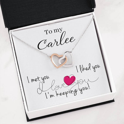 RN-21287845-sp-22334 - FamilyGift Valentines Day Necklaces for Her - to My Carlee I