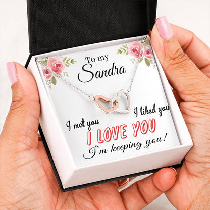 RN-21286561-sp-22484 - FamilyGift Valentines Day Necklaces for Her - to My Sandra I