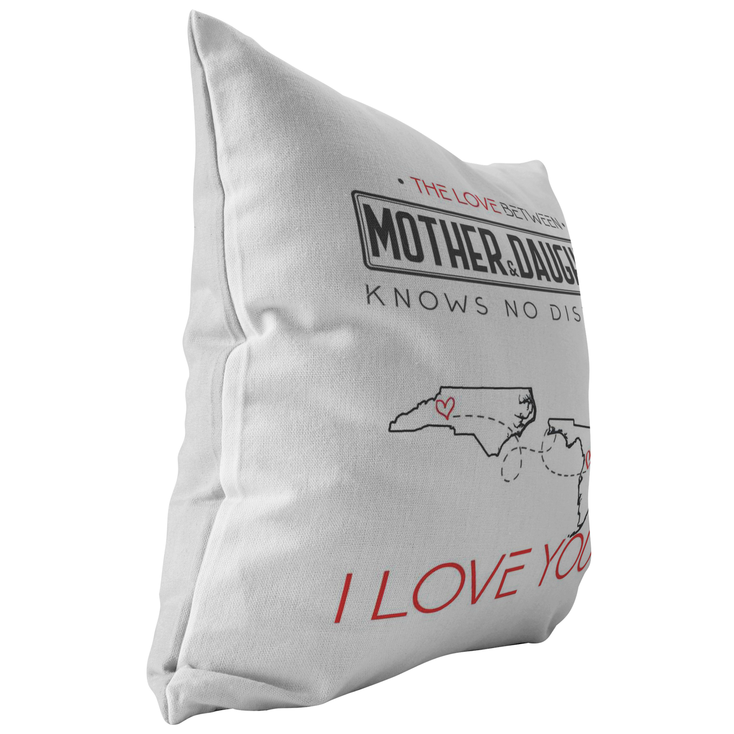 ND-pl20419438-sp-31189 - [ North Carolina | Florida | Mother And Daughter ] (PI_ThrowPillowCovers) Happy Farhers Day, Mothers Day Decoration Personalized - The