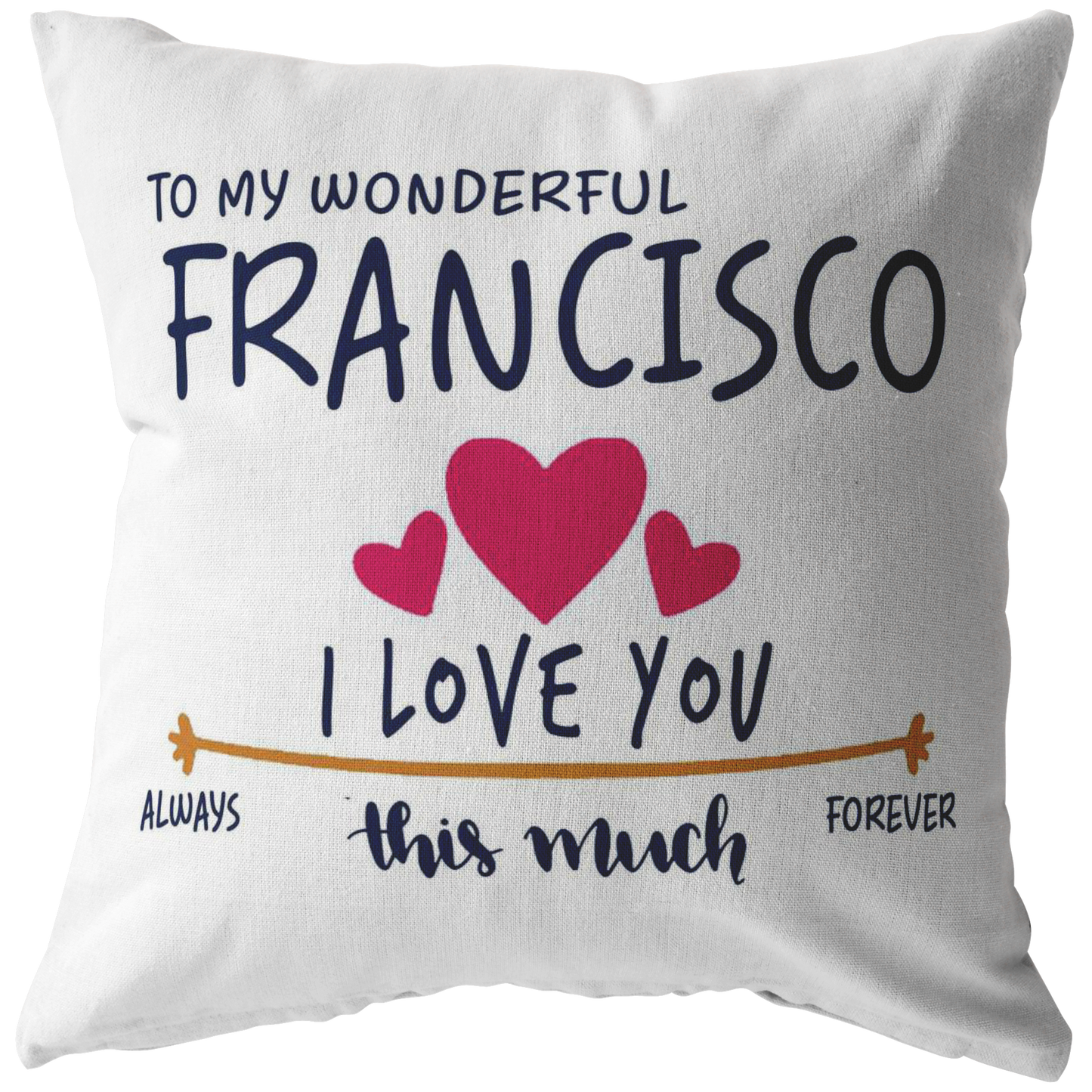 PL-21252264-sp-22203 - Valentines Day Pillow Covers 18x18 - to My Wonderful Francis
