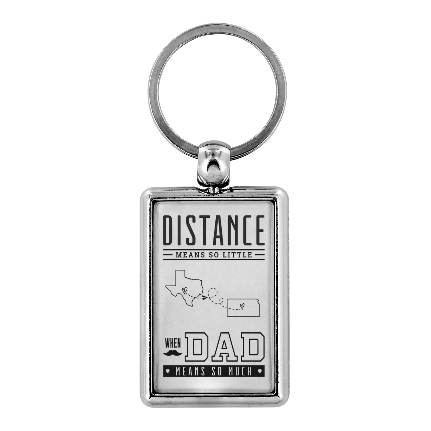 KC-20757613-sp-22450 - Long Distance Texas Kansas Keychain Gifts For Daddy Father F
