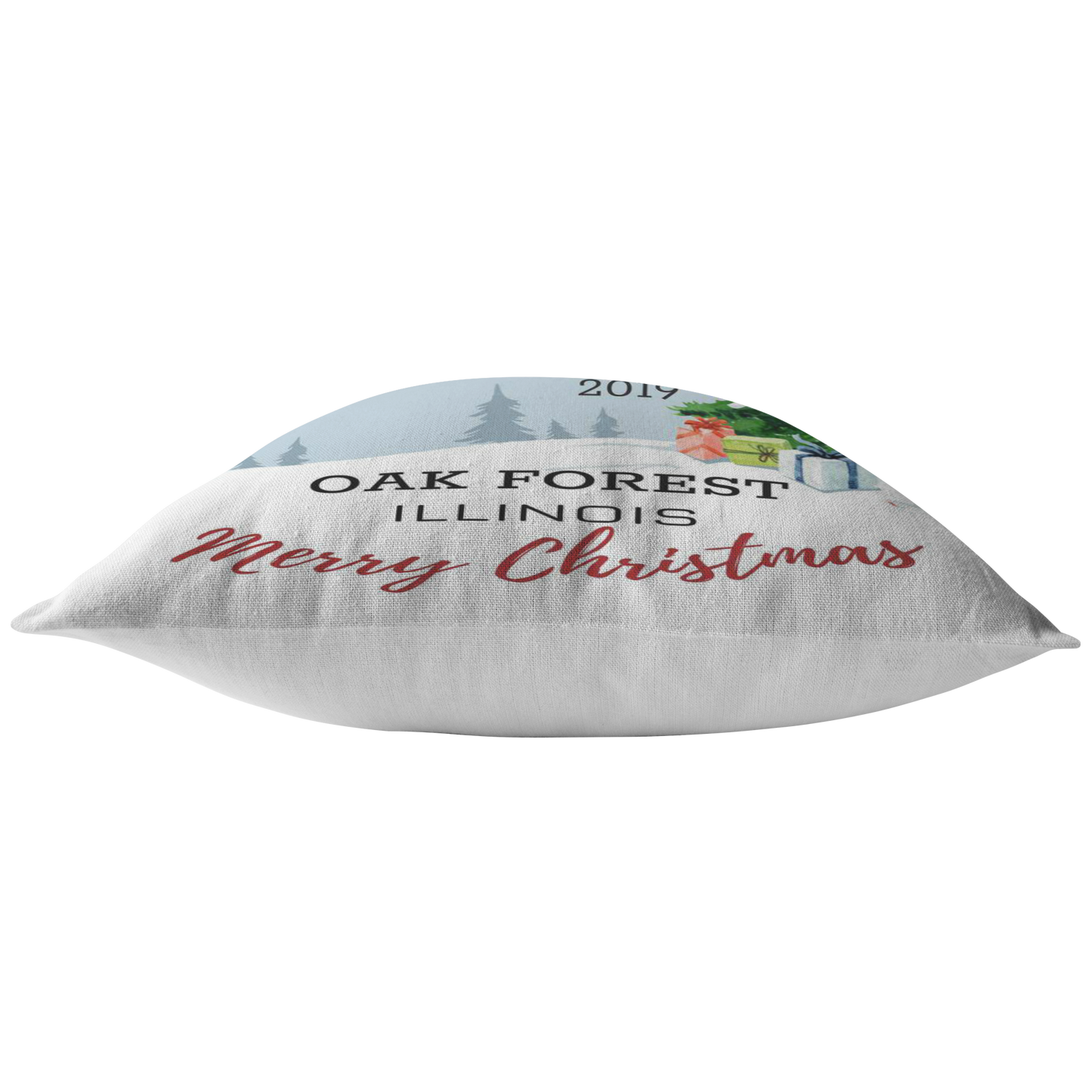 ND-pl20798513-sp-30322 - [ Oak Forest | Illinois | 1 ] (PI_ThrowPillowCovers) Merry Christmas Pillow Covers 18x18 - Home Sweet Home Oak Fo