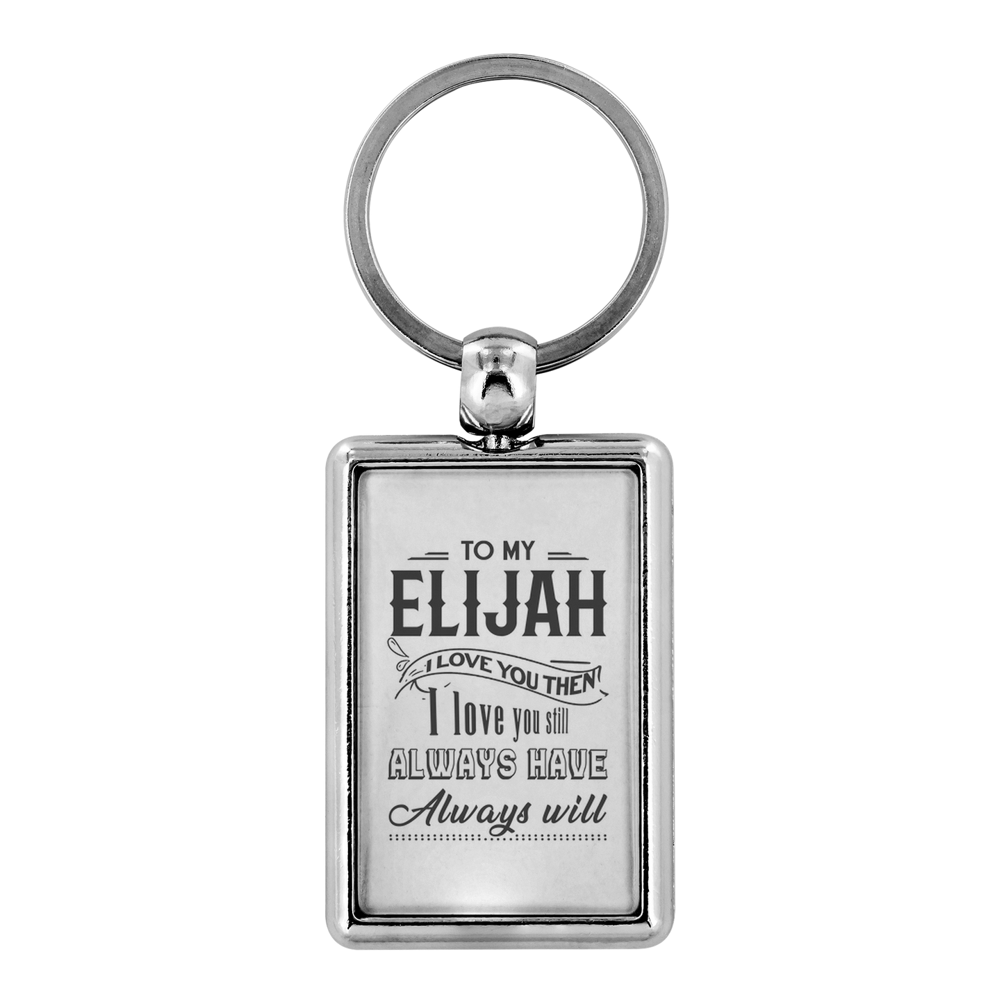 KC-21245114-sp-22758 - Keychain For Boyfriend With Name Elijah - To My Elijah I Lov