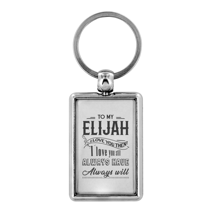 KC-21245114-sp-22758 - Keychain For Boyfriend With Name Elijah - To My Elijah I Lov