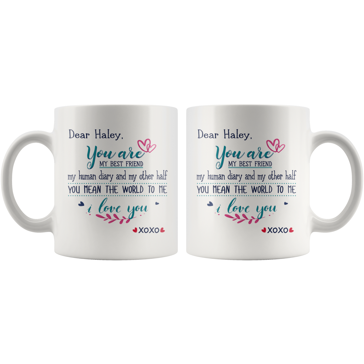 ND20452043-sp-24343 - [ Haley | 1 ]Christmas Gifts For Wife From Husband Mug XoXo 11 oz - Dear