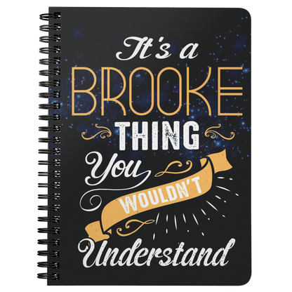 NBook20800126-sp-19460 - Unique Back To School Notebooks Gift For Brooke - Its a Bro