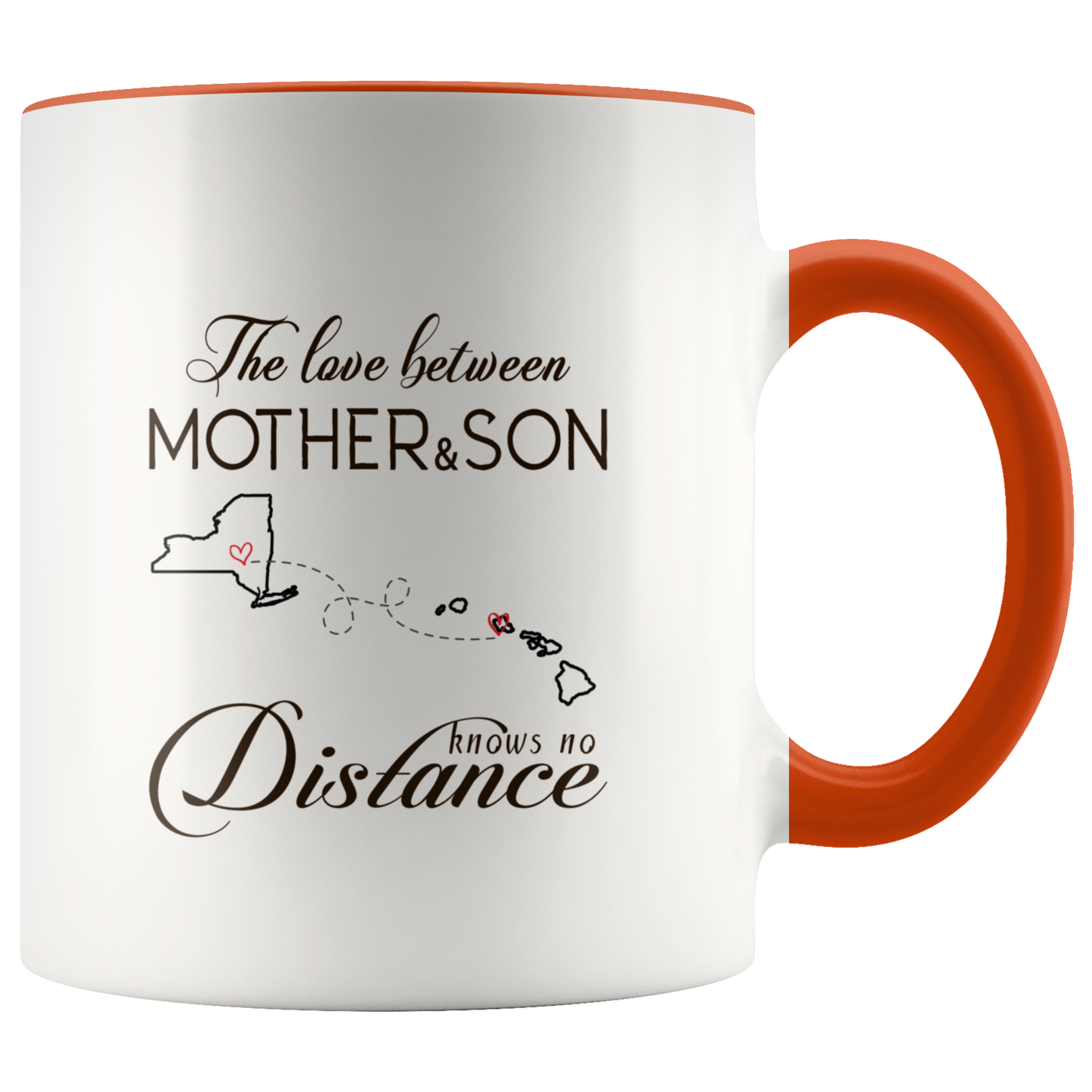 ND-21335644-sp-23489 - Long Distance Accent Mug 11 oz Red - The Love Between Mother