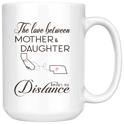 ND20635394-sp-23187 - Long Distance Mug 15 oz California Nebraska - The Love Betwe
