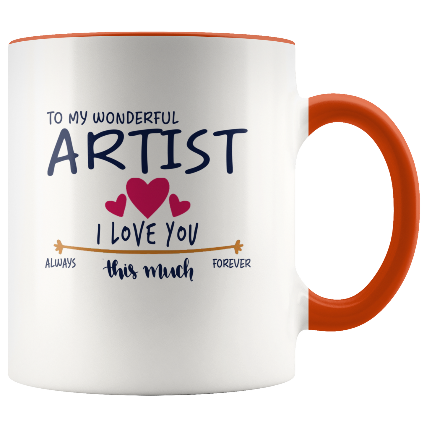 M-21305613-sp-23284 - Valentines Day Coffee Mug with Job - to My Wonderful Artist