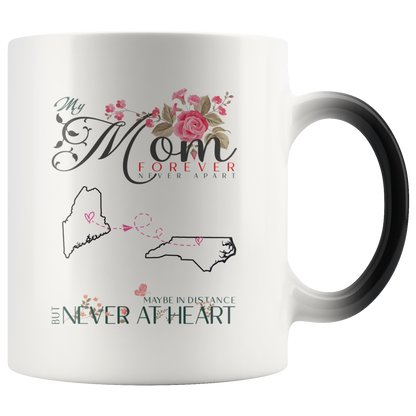M-20321571-sp-23899 - [ Maine | North Carolina ]Personalized Mothers Day Coffee Mug - My Mom Forever Never A