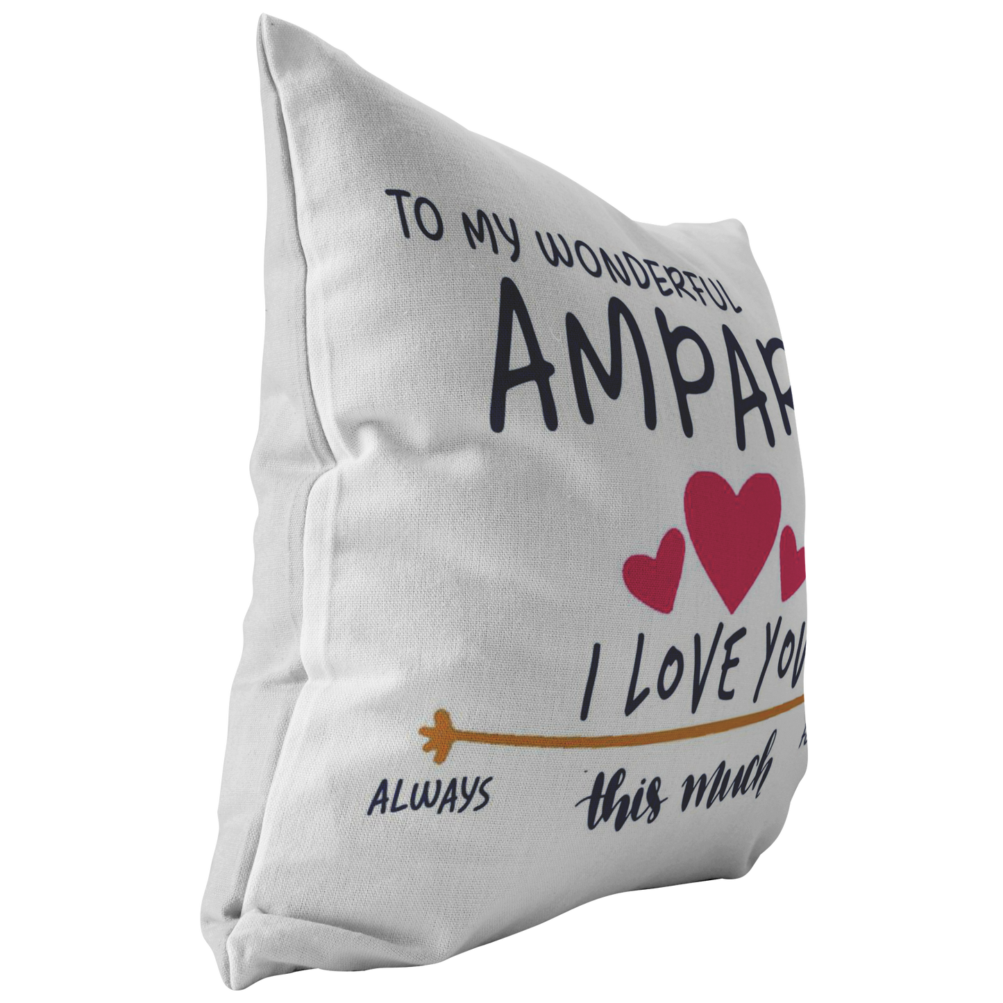 PL-21251496-sp-22251 - Valentines Day Pillow Covers 18x18 - to My Wonderful Amparo