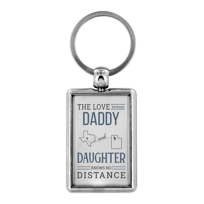 KC-21475645-sp-29169 - [ Texas | Utah ] (TL_Keychain) Father Day Keychain From Daughter - The Love Between Daddy A