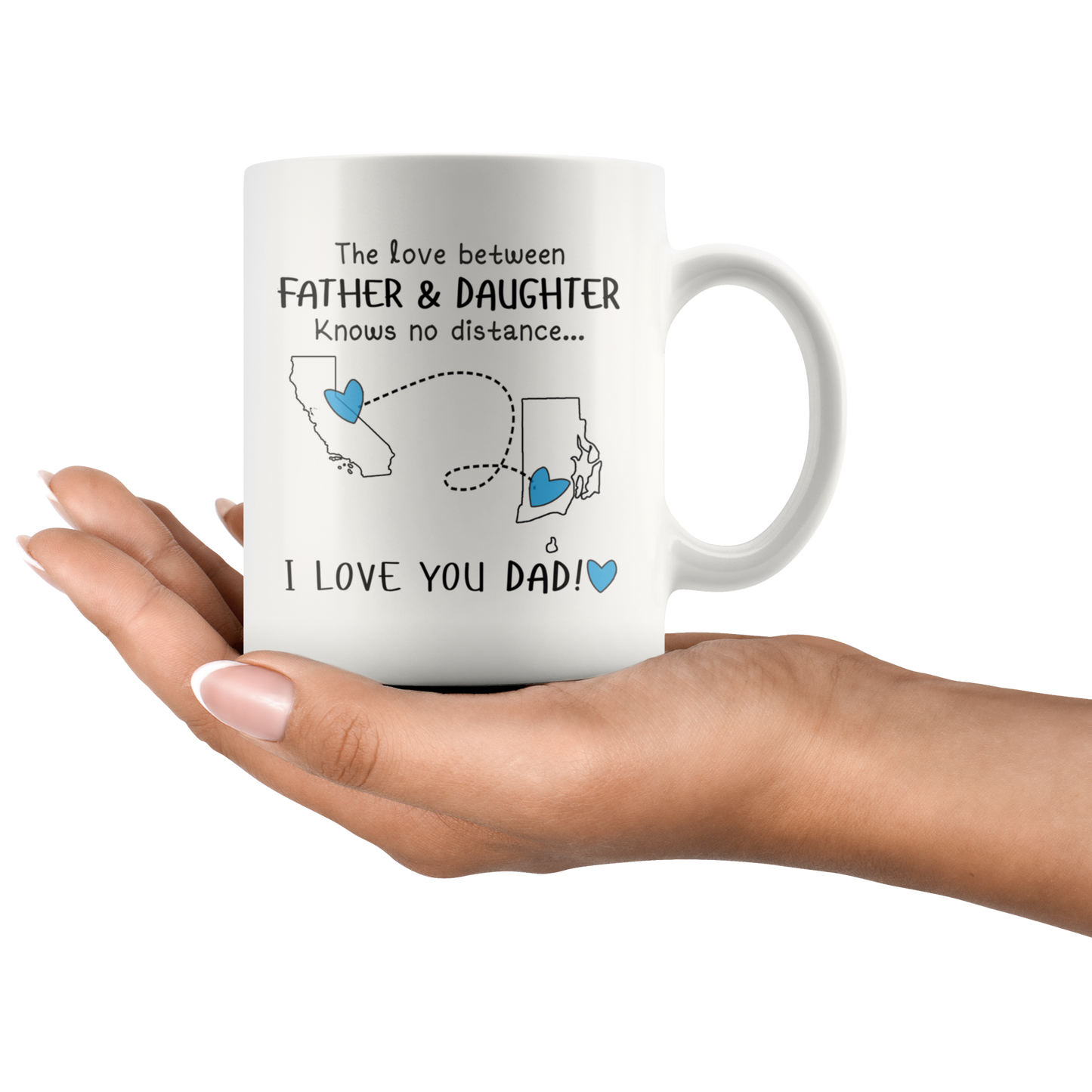 HNV-CUS-GRAND-sp-23929 - [ California | Rhode Island ]Fathers Day Gifts Personalized Fathers Day Gifts Coffee Mug