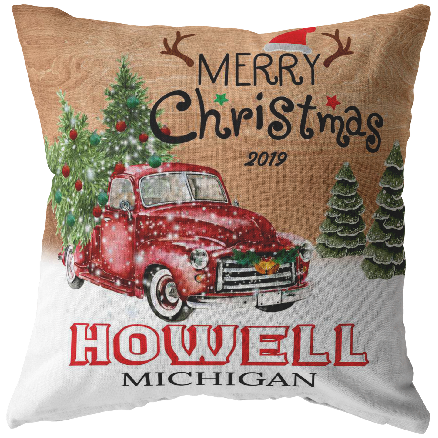 PL-21237896-sp-21804 - Merry Christmas Howell Michigan MI State 2019 - Home Decorat