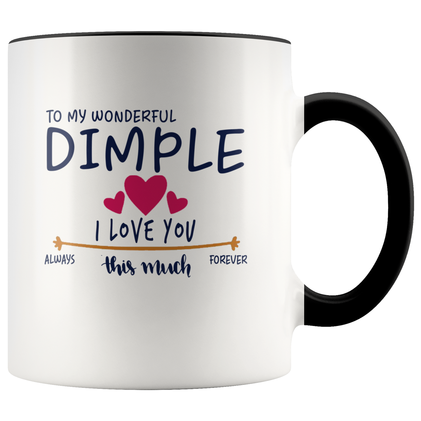 M-21260451-sp-23306 - Valentines Day Coffee Mug With Name Dimple - To My Wonderful