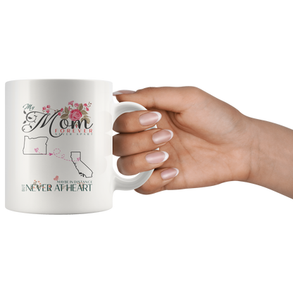 M-20321571-sp-23798 - [ Oregon | California ]Personalized Mothers Day Coffee Mug - My Mom Forever Never A