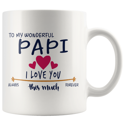M-20470271-sp-24321 - [ Papi | 1 ]Valentines Day Mug Gifts For Father, Mother, Grandfather, Gr