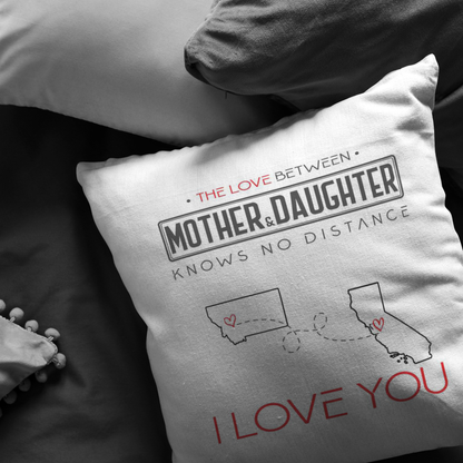 ND-pl20419438-sp-28384 - [ Montana | California | Mother And Daughter ] (PI_ThrowPillowCovers) Happy Farhers Day, Mothers Day Decoration Personalized - The