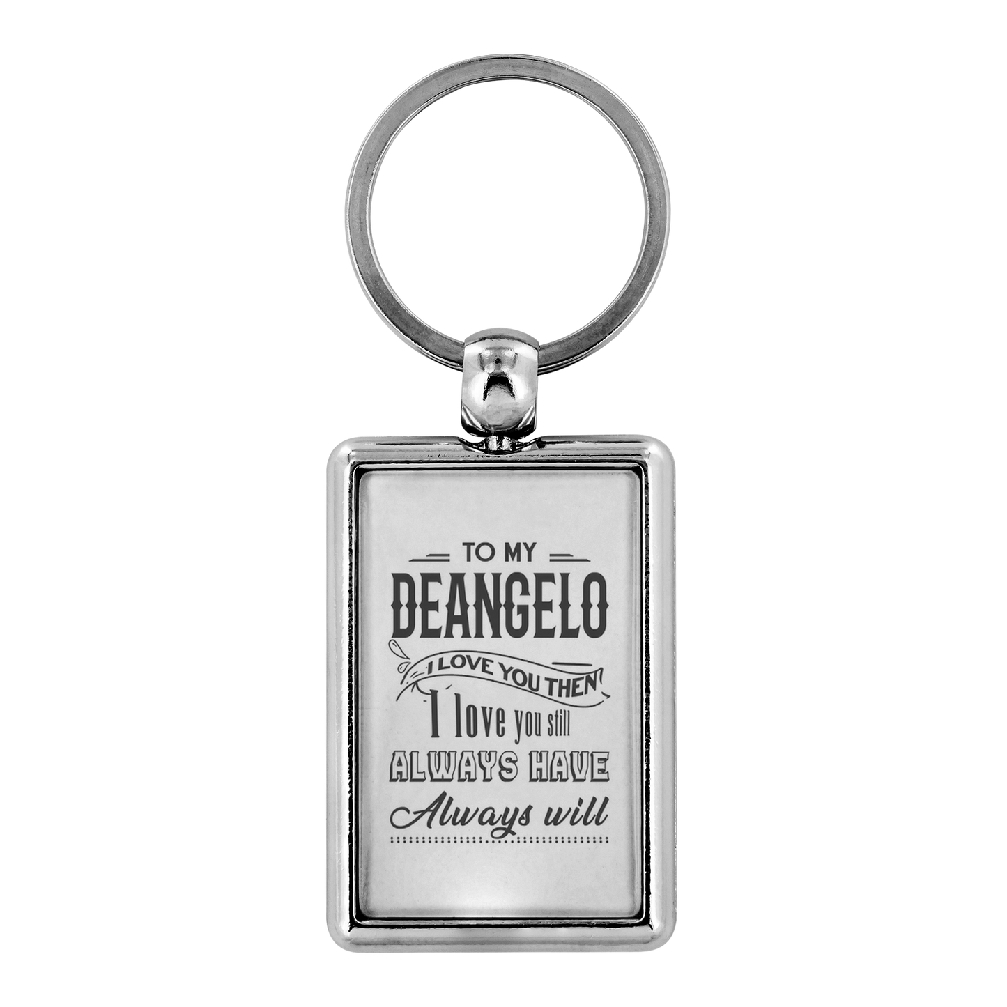 KC-21245762-sp-24036 - [ Deangelo | 1 | 1 ]Keychain For Boyfriend With Name Deangelo - To My Deangelo I