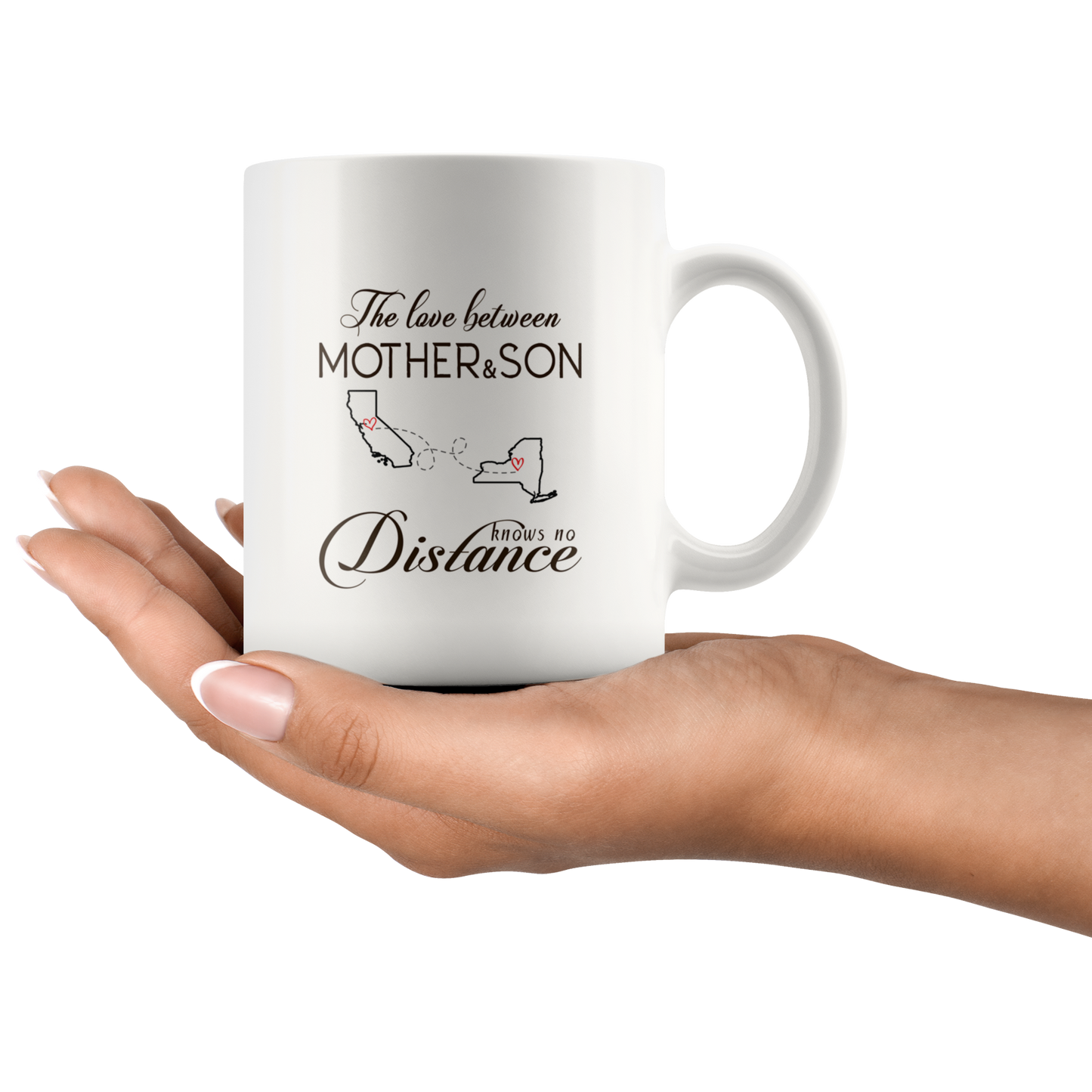 ND20604535-15oz-sp-23351 - Personalized Long Distance State Coffee Mug - The Love Betwe